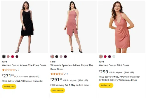 Image of Rare Women's Dress at Minimum 70% Discount