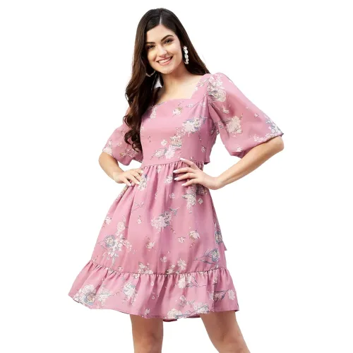 Image of rare Women's Georgette Above Casual Dress