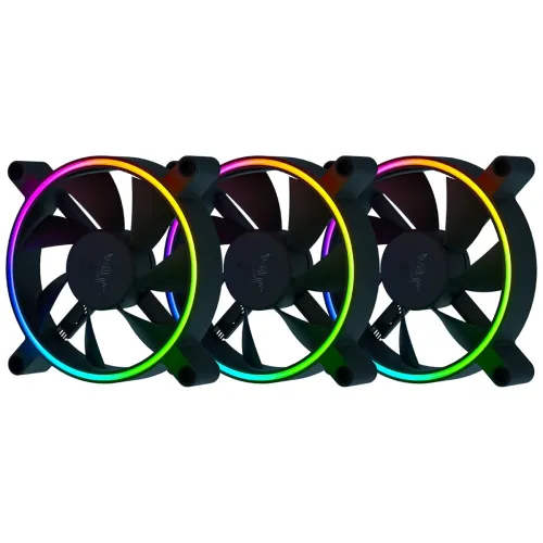 Image of Razer Kunai Hydraulic 120MM aRGB PC Fan, pack of 3