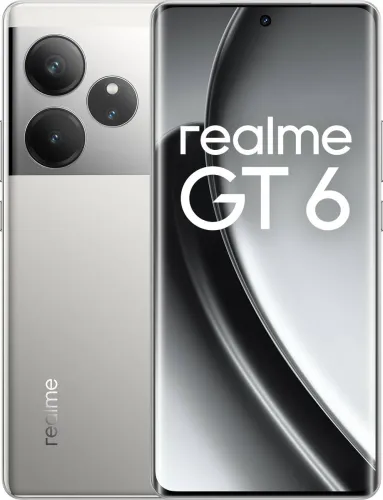 Image of realme GT 6 (Fluid Silver, 256 GB) (12 GB RAM)
