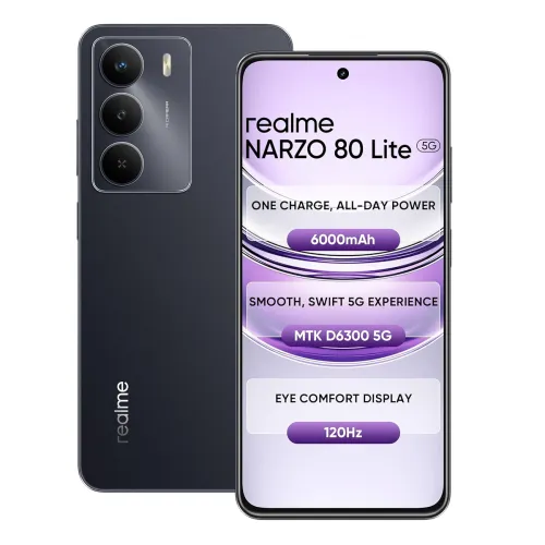 Image of realme NARZO 80 Lite 5G – 6GB+128GB, 6000mAh, Dimensity 6300