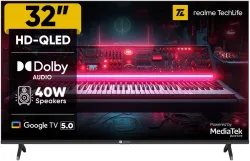 realme TechLife (32HDGQRVS2Q) 32inch QLED HD Smart Google TV (2025)