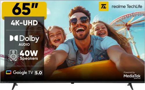 Image of realme TechLife (65UHDGDRVSAB) 65inch LED Smart Google TV 