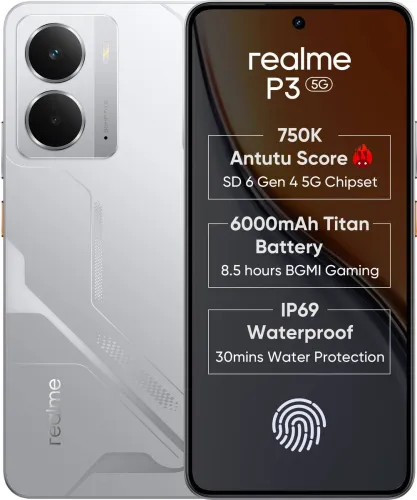 Image of realme P3 5G (Space Silver, 256 GB) (8 GB RAM)