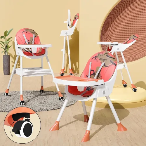 Image of TONY STARK 5‑in‑1 2024 Reclining Foldable Baby High Chair