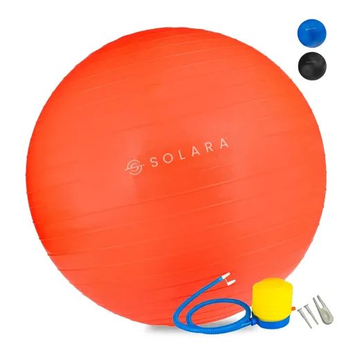 Image of Red 55cm Anti-Burst Exercise Ball