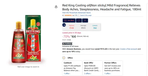 Image of Red King Cooling oil