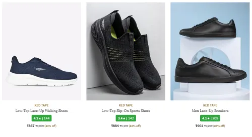 Image of Red Tape Brand Men's Sneakers & Sports Shoes @ Flat 83% Discounts 