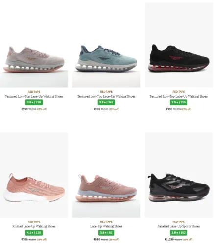 Image of red tape Brand Women's Shoes @ Minimum 80% Discount