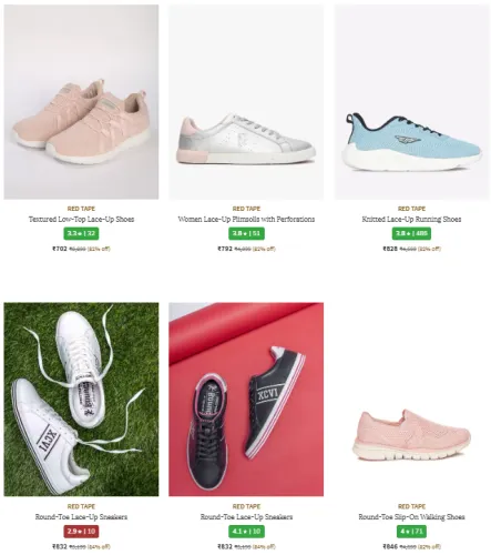 Image of RED TAPE Brand Women's Shoes @ Minimum 80% Discount