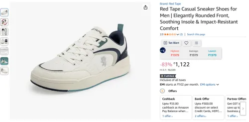 Image of Red Tape Casual Sneaker Shoes for Men