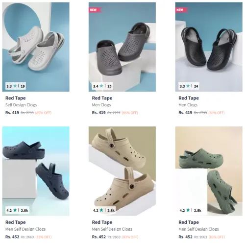 Image of Red Tape Clogs @ Minimum 80% Discount