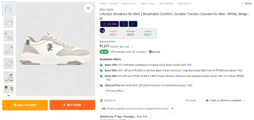 Image of RED TAPE Lifestyle Sneakers for Men