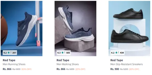 Image of Red Tape Men Fashion casual shoes Minimum 83% Discount