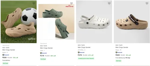 Image of RED TAPE Men Clogs Sandal @ UP to 80-90% Discount