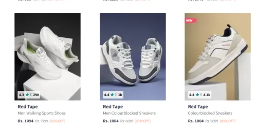 Image of Red Tape Men Fashion Shoes up to 85% Discount