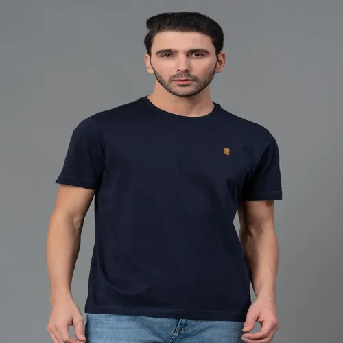 Image of Red Tape Men Round Neck Pure Cotton T-shirt