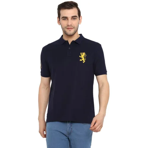 Image of Red Tape Men's Solid Regular Fit Polo
