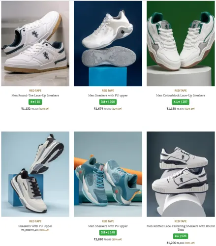 Image of RED TAPE Men Sneakers is Available at Minimum 82% Discount 