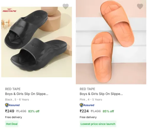 Image of RED TAPE Slip On Slipper Flip Flop Starting At ₹224