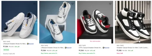 Image of RED TAPE Sneaker Shoes flat 80% Discount