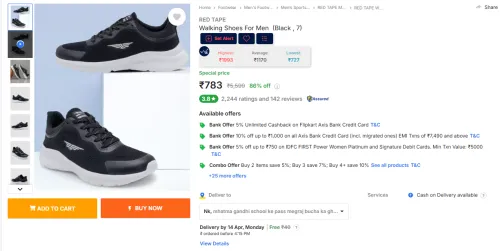 Image of RED TAPE Walking Shoes For Men