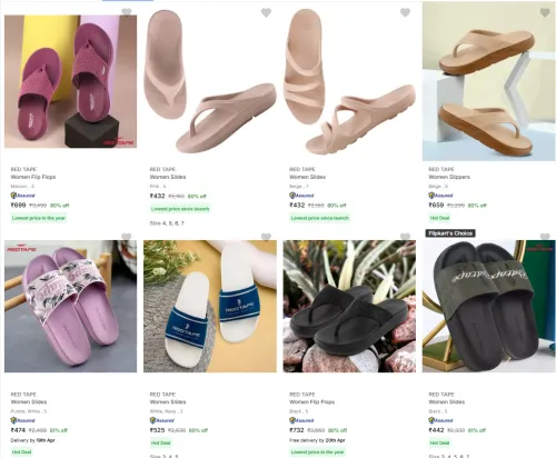 Image of RED TAPE Women's Footwear minimum 80% Discount 