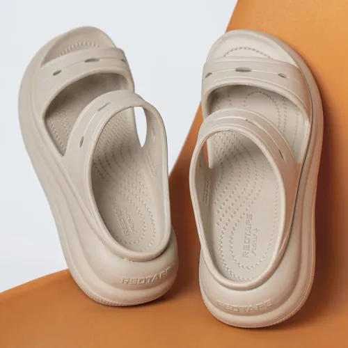 Image of RED TAPE  Women Slides (Beige , 7)