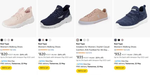 Image of Red Tape Women's Shoes at minimum 75% Discount