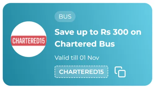 Image of Redbus Coupon: Save Extra ₹300 on Charted Bus Tickets