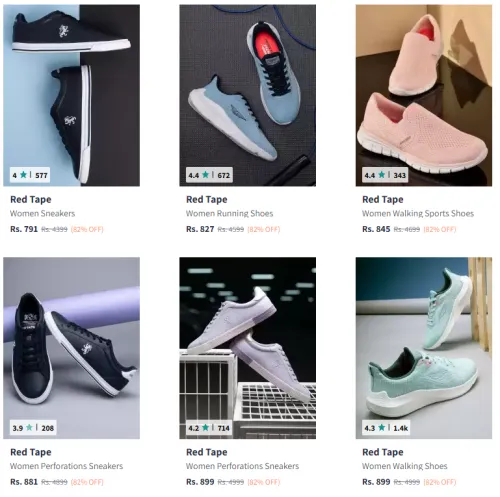 Image of Red tape Brand Women's Shoes @ Minimum 80% Discount