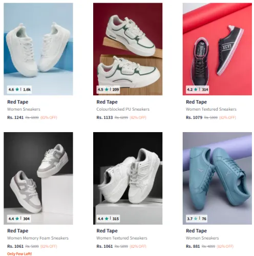 Image of Red Tape Brand Women's Sneakers @ Up to 82% Discount