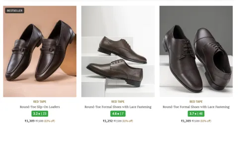Image of Red Tape Men's Formal Shoes Min. 82% Discount
