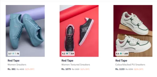 Image of Redtape Women's Sneaker Starting at ₹881