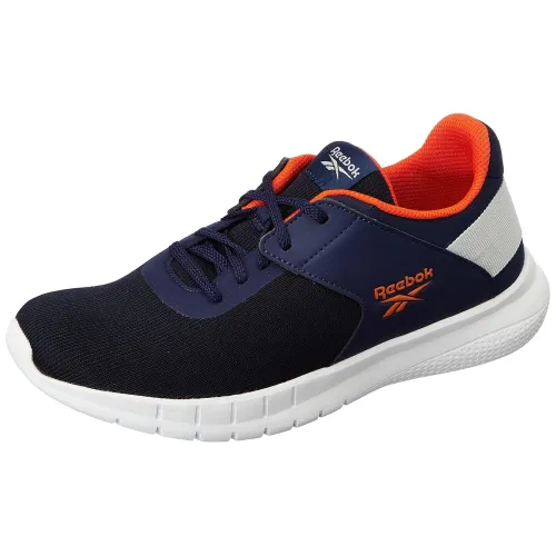 Image of Reebok Mens Genesis Runn Vectornavy Pumporang Running Shoe
