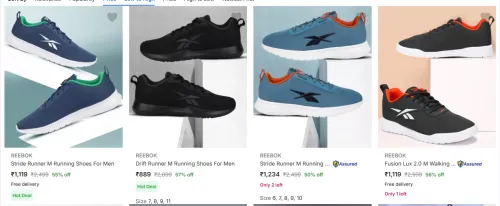 Image of Reebok Stride Runner M Running Shoes For Men up to @ ₹57% Discount