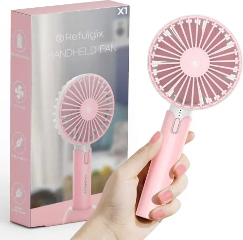 Image of Refulgix USB Rechargeable Mini Portable Hand Fan