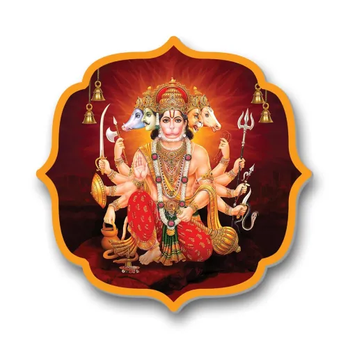 Image of Regalo Casila Panchmukhi Hanuman Acrylic Wall Frame 10 cm