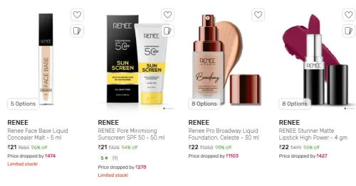 Image of Renee Beauty Products @ Up to 98% Discount