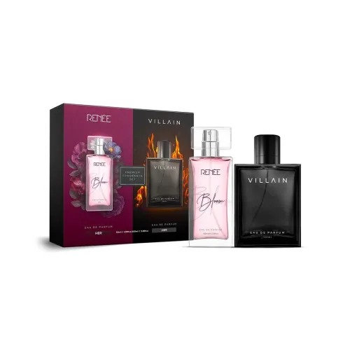 Image of RENEE x VILLAIN Him & Her Premium Eau De Parfum Gift Set 50 ml + 100 ml