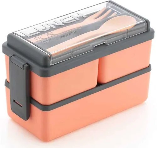 Image of Reusable Microwavable 3 Compartment Lunchbox (1500 ml)