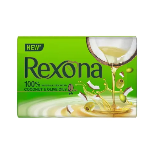 Image of Rexona Coconut and Olive Oil Soap For Silky Smooth Skin, 4X100 g