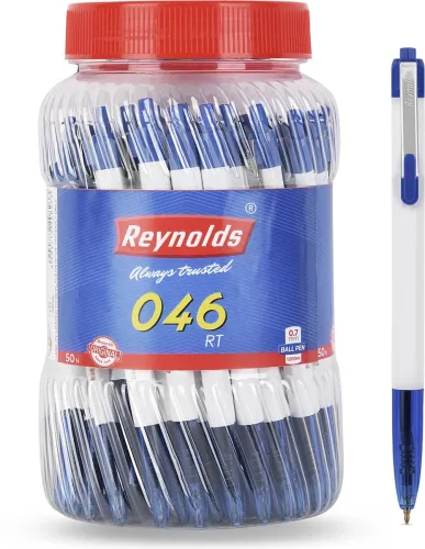 Image of Reynolds 046 Ball Pen (Pack of 50, Ink Color - Blue)