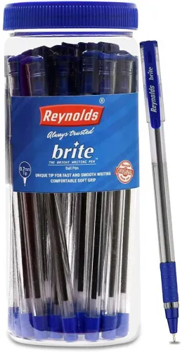 Image of Reynolds Brite Ball Pen (Pack of 25, Ink Color - Blue)