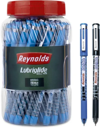 Image of Reynolds Lubriglide Ball Pen (Pack of 40, Ink Color - Blue Black)