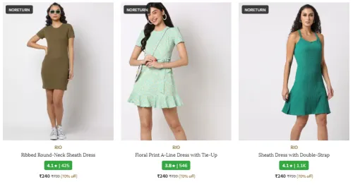 Image of RIO Brand Women's Dresses @ Up to 70% Discount | Start ₹240