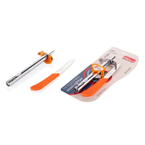 Image of RITU Stainless Steel Gas Lighter with Free Knife
