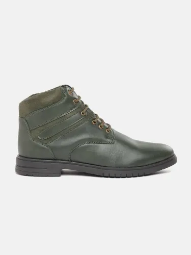 Image of Roadster Boots For Men (Olive , 8)