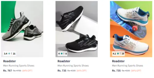 Image of Roadster Brand Men's Shoes @ Up to 84% Discount