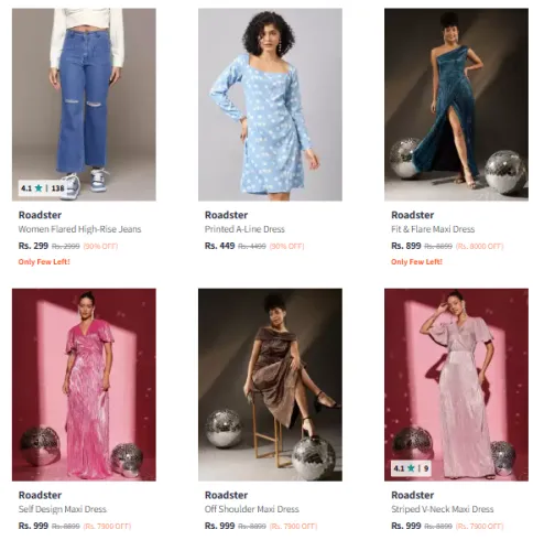 Image of Roadster Brand Women's Clothing @ Up to 90% Discount